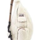 KAVU Rope Fuzz Sling Bag Crossbody Cream Backpack - NWOT Photo 0