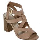 a.n.a  Womens Barrier Open Toe Block Heeled Sandals Photo 0