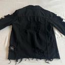 Pretty Little Thing  Black Denim Jacket Photo 2