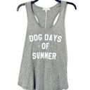 P.J. Salvage NEW  Women's Size Small Dog Days of Summer Gray Tank Top Photo 2