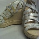 DKNY NEW $175  Silver Platform Espadrilles Sz 8 Photo 0