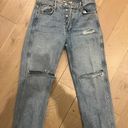 RE/DONE High-Rise Ripped-Knee Loose Jeans Photo 2