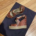 Brian Atwood  Dekoda snakeskin espadrille wedges size 8.5 / 39 Photo 7