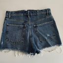 ZARA women's Hi Rise Button Fly Cutoff Fray Hem Festival Jean Shorts Photo 1