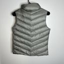 Patagonia Women's  Size Small Grey Puffer Duck Down Full Zip Vest Cowl Neck Photo 7