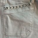 White House | Black Market  embellished taupe/silver Slim Crop jeans, EUC size 6 Photo 10