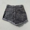 BDG  urban outfitters mom high-rise black faded rolled hem jean shorts Photo 1