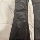 Pull & Bear Faux Leather Flared Pants Photo 2