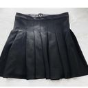 Princess Polly  Lucid Mini Pleated Tennis Skirt Black High Waisted US 6 Photo 2