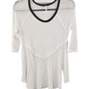 Free People  Intimately Layering Top Womens Size S Lightweight Knit White * FLAW Photo 0