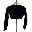 n:philanthropy  Roxbury Cutout Cropped Top Black size Small NWT Long Sleeves Photo 6