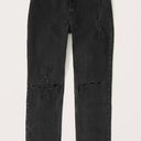 Abercrombie & Fitch Curve Love 90s Ultra High Rise Straight Jeans Photo 4