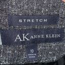 Anne Klein  stretch gray & white woven skirt 10 Photo 4