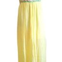 As You Wish AS U WISH Yellow Maxi Dress Sz Small Photo 0