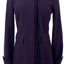 Banana Republic  Italian Wool Blend Peacoat Ruffle Detail Womens size Small Tall Photo 0