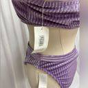 dippin daisy's swimwear Dippin Daisys Velvet Ribbed One Shoulder Swimsuit NWT Photo 2