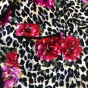 Sofia Vergara Sofia By  Crushed Velvet Leopard Floral 2PC Pajama Set M 8/10 Photo 5