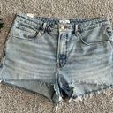 Good American Distressed Denim Shorts Photo 0