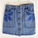 Rebecca Minkoff  • Denim Embroidered Rufus Skirt Photo 40