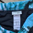 Gottex  Swim Bikini Bottom Animal Print Banded Black Blue Size 6 Photo 3