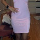 Divided lace ribbed dress Photo 0