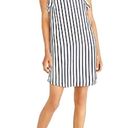 J.Crew  Dress Halter Striped Ruffle Mini Navy White Size XS NWT Photo 8