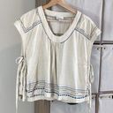 Steven Alan  embroidered bohemian silk knit blouse Photo 0