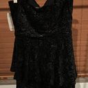 Badgley Mischka  Velvet Peplum Cocktail Dress Photo 5