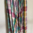 Polo  Ralph Lauren Madras Tartan Pattern Plaid Ruffle Cottagecore Midi Dress 6 Photo 10