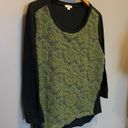 Timing  Textured Green 1/4 Length Sleeve Size L Photo 1