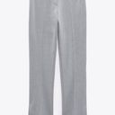 ZARA NWT  SLIT HEM CIGARETTE PANTS in gray. Size Medium Photo 4