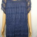 Trixxi  Dark Blue Floral Lace Lined Mini Dress 1X Photo 2