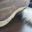 L.L.Bean Womens  Suede Sneakers purple tan Photo 6