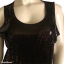 Notations  Black Onyx sequined tank top Photo 5