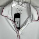 Adidas  White And Pink Golf Polo Shirt Photo 5