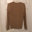 Lands'End  NUDE CABLE KNIT BUTTON DOWN CARDIGAN Photo 3