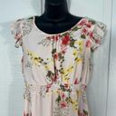 Isabel Maternity  Pink Floral Maxi Dress Size Medium EUC Photo 4