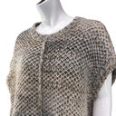 J.Jill  Pure Womens Size XS S Poncho Tunic Sweater Chunky Knit Beige Melange Photo 1