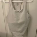 Athleta White Racerback Activewear Tank Photo 1