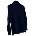 Tularosa REVOLVE  Lenox Navy Turtleneck Cable Knit Long Sleeve Sweater Dress Photo 6