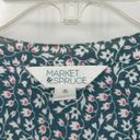 Market & Spruce Stitch Fix Market Spruce Gauzy Peasant Top Ditzy Floral Green Pink Boho Size XL Photo 9