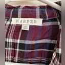 Harper  women's extra small plaid button down top Photo 2