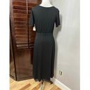 Karen Kane Womens A Line Dress Black Stretch Maxi Scoop Neck Short Sleeve S New Photo 3