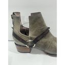 FREEBIRD by Steven  Truce Distressed Gray Leather Ankle Boots Harness SZ 11 Photo 10