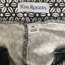 kim rogers  Black & White Floral Capri Pants Size 14 Photo 1