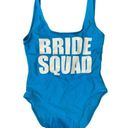 Dixperfect Bride Squad Aqua 1 Piece Swimsuit Size Small NWOT Photo 1