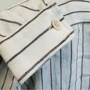 Polo  RALPH LAUREN Stripe-pattern button-up linen shirt Jacket Size 6 Photo 4