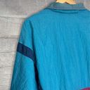 Athletic Works  90s Geometric Windbreaker Adult S Nylon Bright Blue Navy Vintage Photo 6