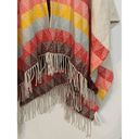 American Eagle  Outfitters Womens Native Poncho Fringe Multicolor One Size Photo 3