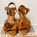 Nine West  Winflower Platform Sandals hippie 70’s size 8 brown Photo 2